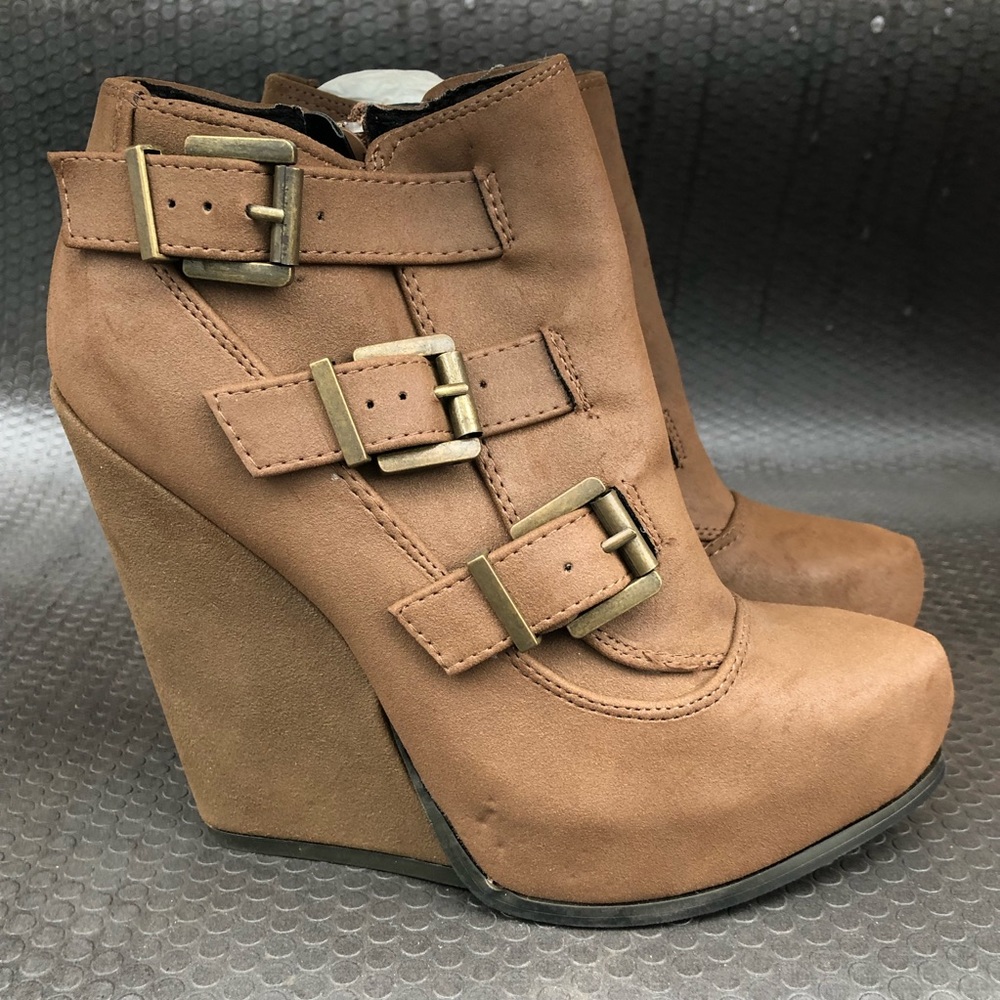 Qupid “Obstacle-07” wedge boot - Picture 1 of 8